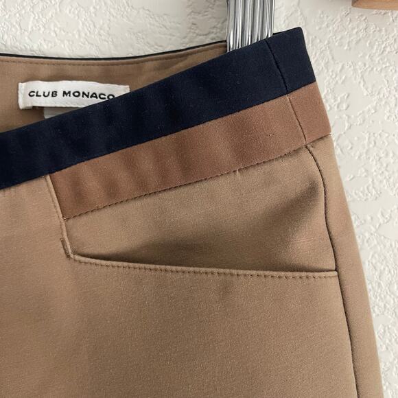 Club Monaco Ankle Length Brown Dress Pants Women Size 0 Pre-loved - Picture 4 of 12